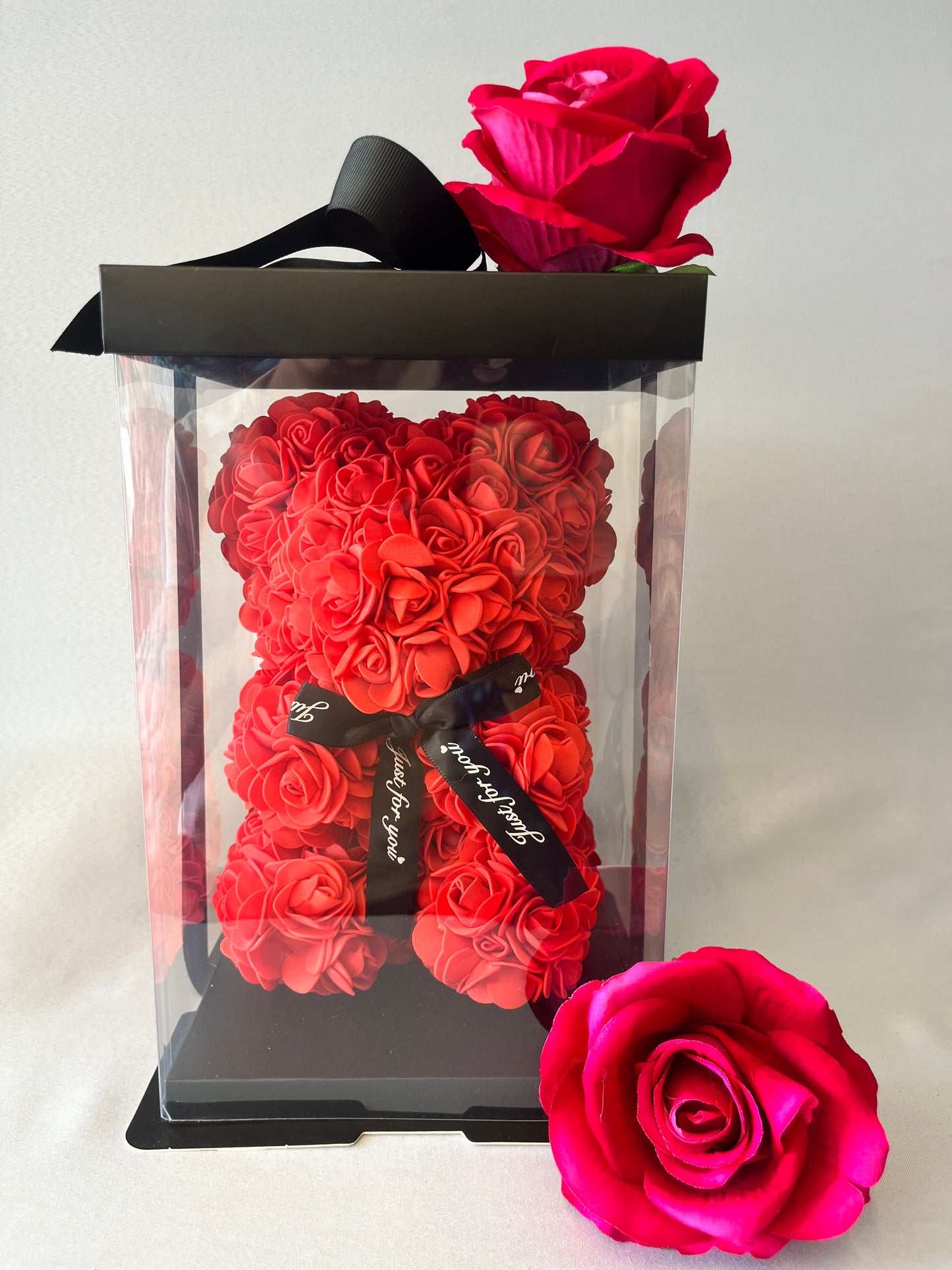 Red Rose Bear Catherine Phillips Flowers