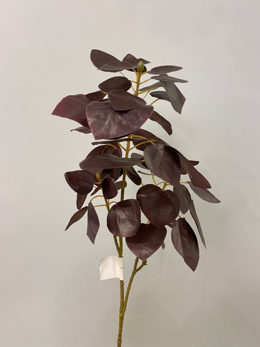 Smoke Bush Leaf Spray Eggplant Artificial Flowers Faux Flowers