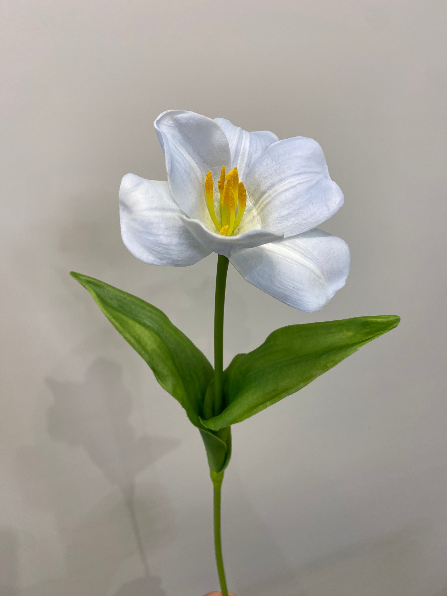 Real Touch Open Tulip light Blue Single Stem Artificial Flowers