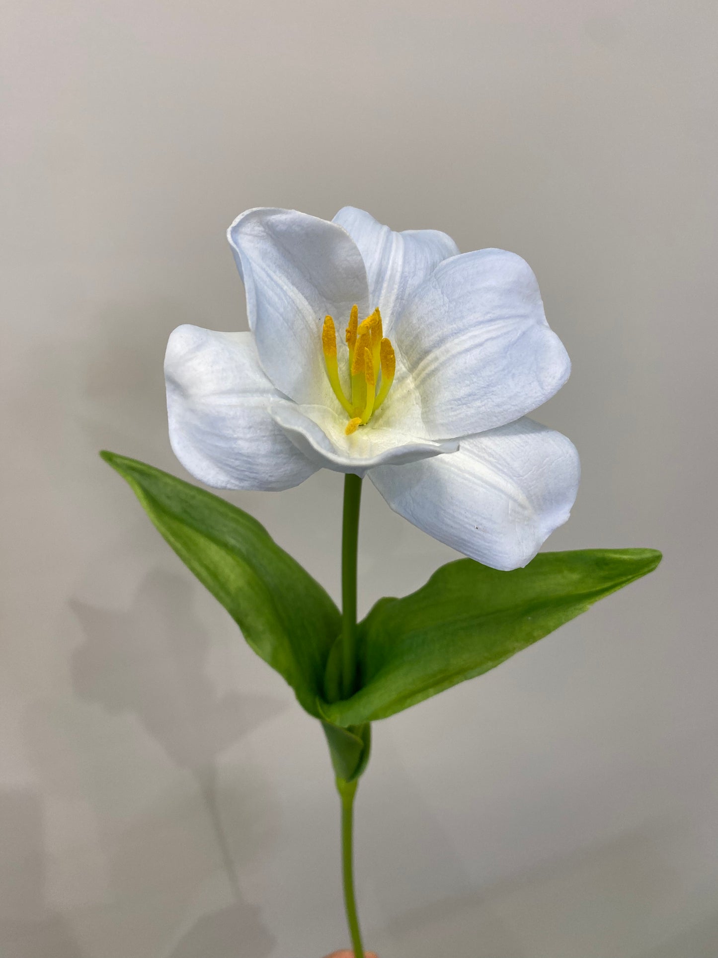 Real Touch Open Tulip light Blue Single Stem Artificial Flowers
