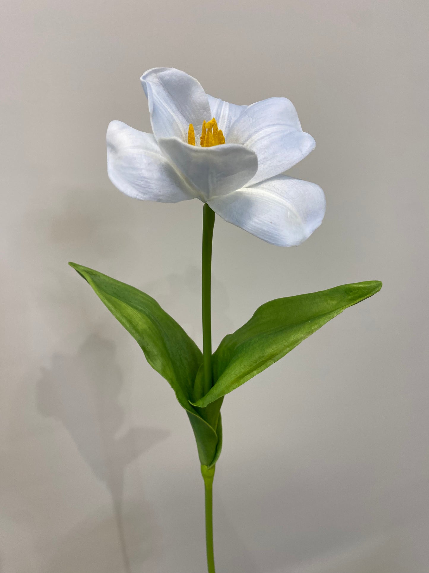 Real Touch Open Tulip light Blue Single Stem Artificial Flowers