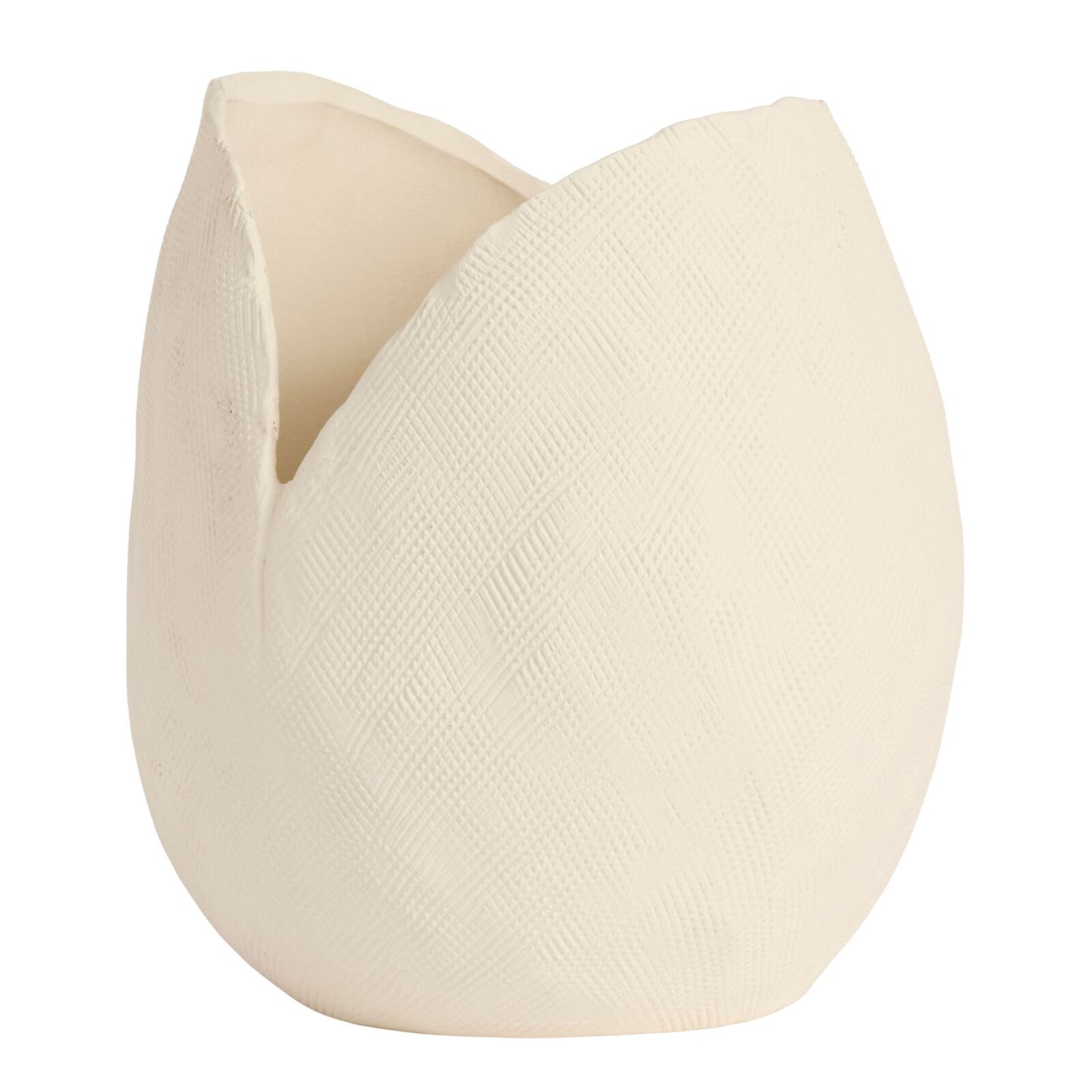 Fleur Creme 3D Printed Vase