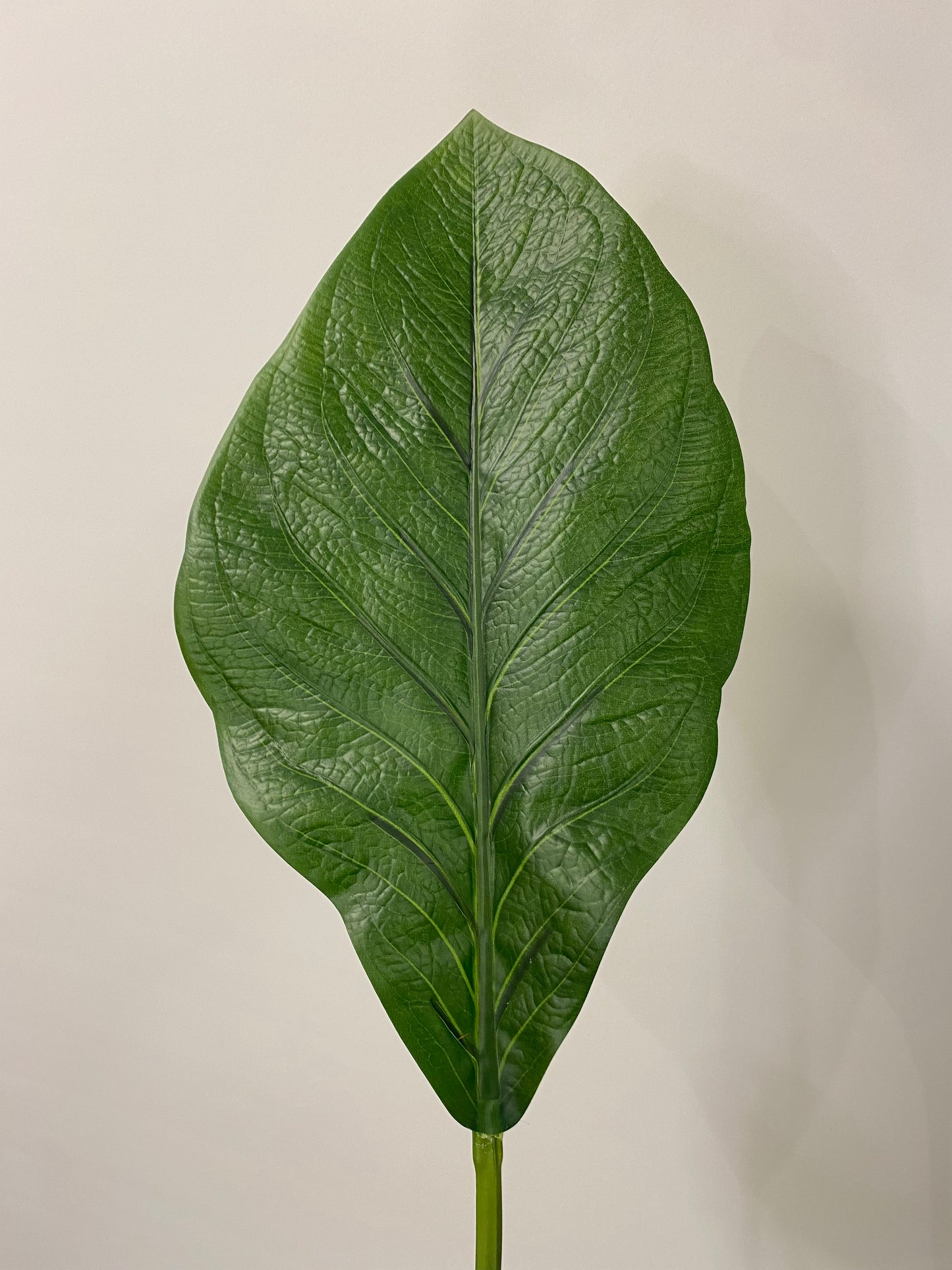 Real Touch Green Spathiphyllum Leaf Artificial Flowers Faux Flowers Single Stem