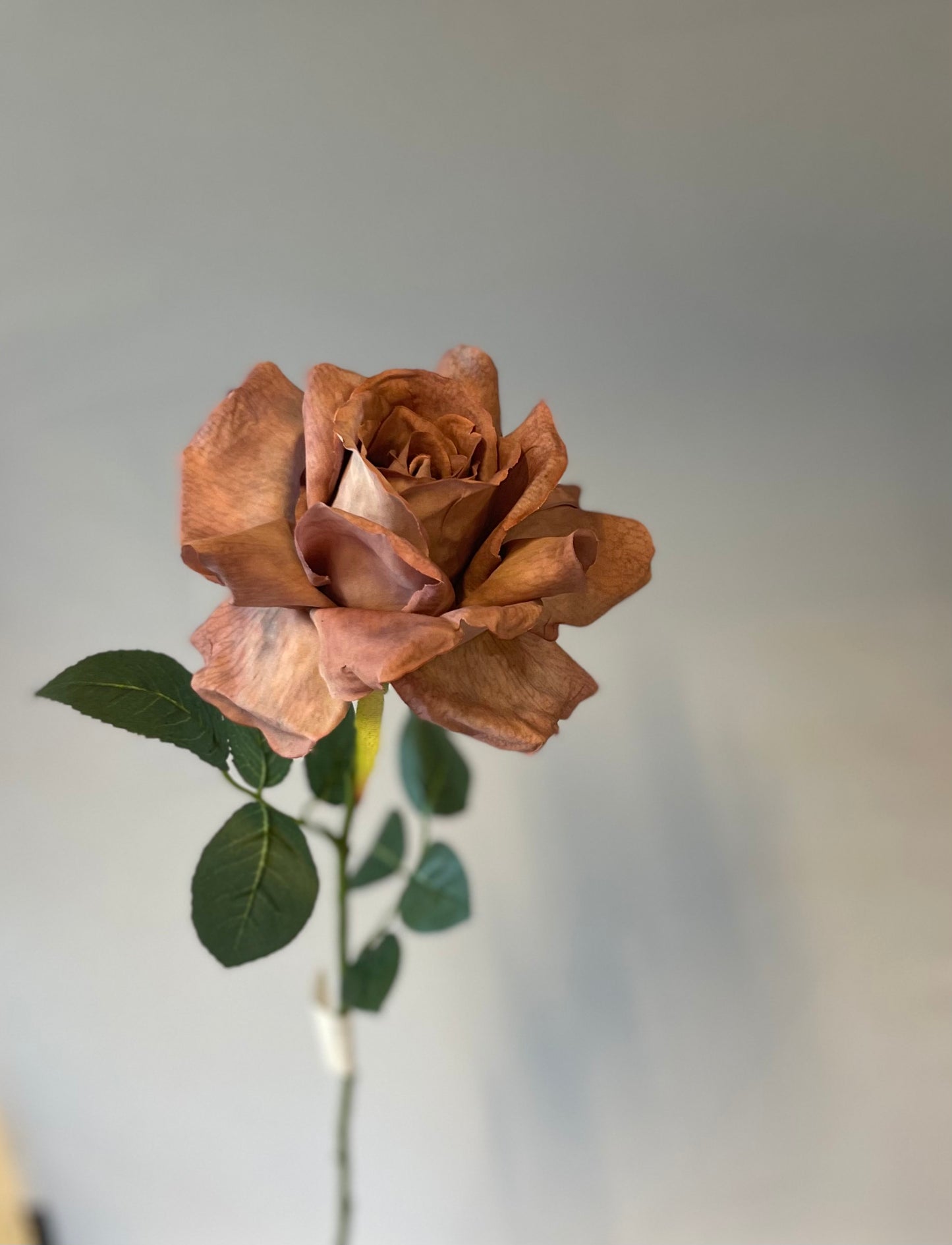 Dusty Mauve Calista Rose Single Stem Artificial Flowers Faux Flowers