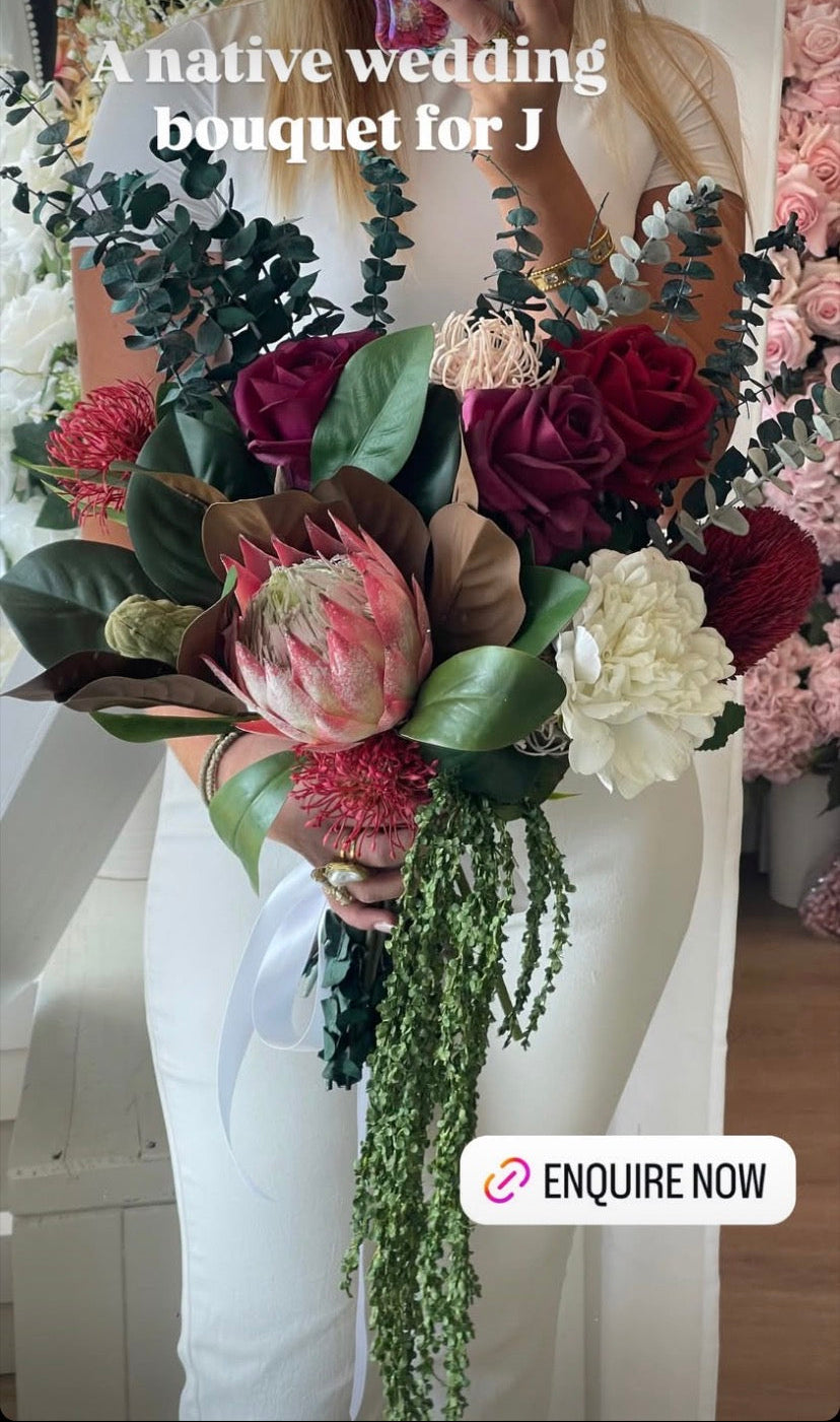 Catherine Phillips Judy Bridal Wedding Bouquet Artificial Faux Flowers