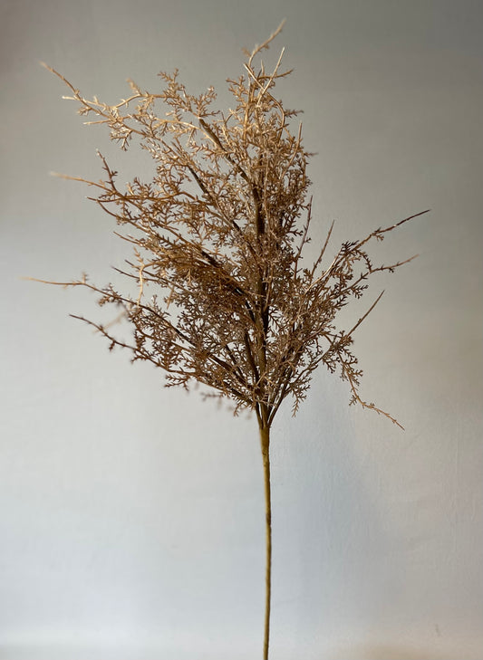 Brown Dried Look Grass Artificial Flower Spray