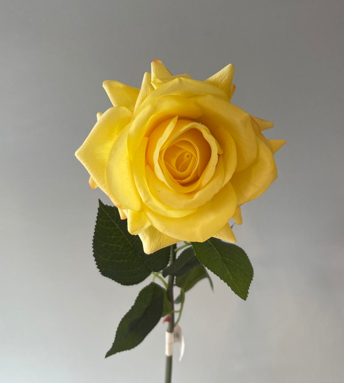 Real Touch Yellow Hannah Rose Single Stem Artificial Flowers Faux Flowers