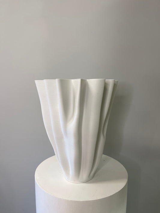 Stacey White Decorative Elite Vase