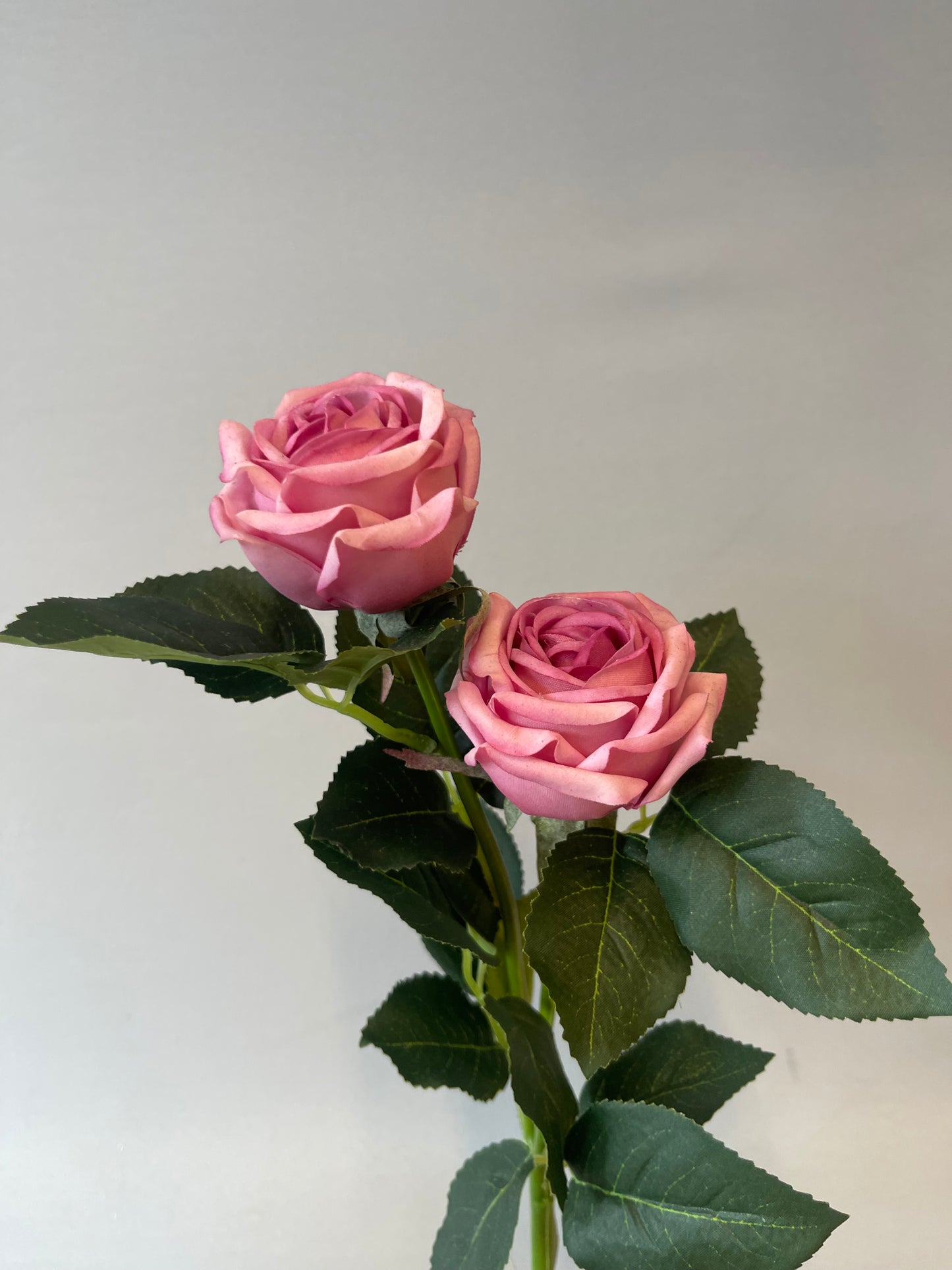 Real Touch Mauve Ariel Rose Spray Single Stem Artificial Flowers Faux Flowers