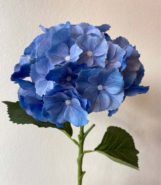 Blue Silk Hydrangea Artificial Flower Single Stem