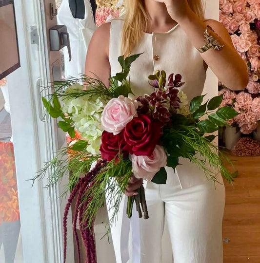 Catherine Phillips Becca Bridal Wedding Bouquets Artificial Faux Flowers