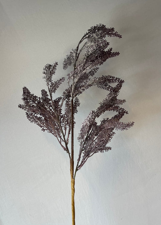 Purple Dried Look Grass Spray Single Stem