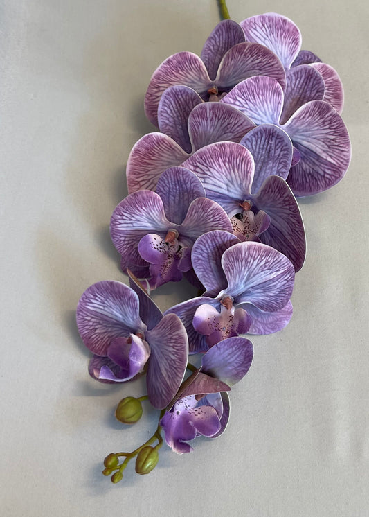 Violet Orchid Single Stem Artificial Flowers Faux Flowers