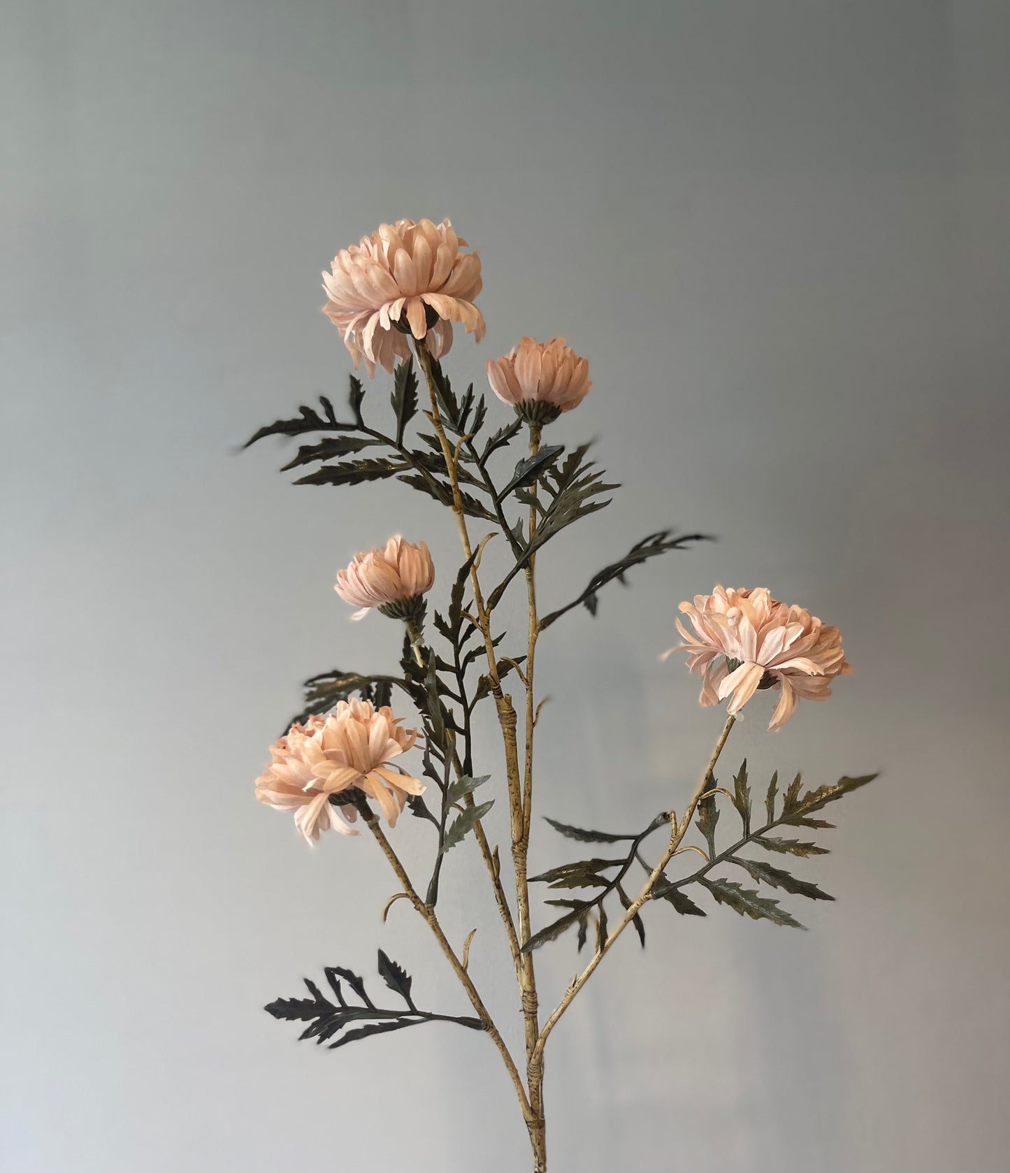 Dusty Pink Celeste Chrysanthemum Spray Artificial Flowers Faux Flowers