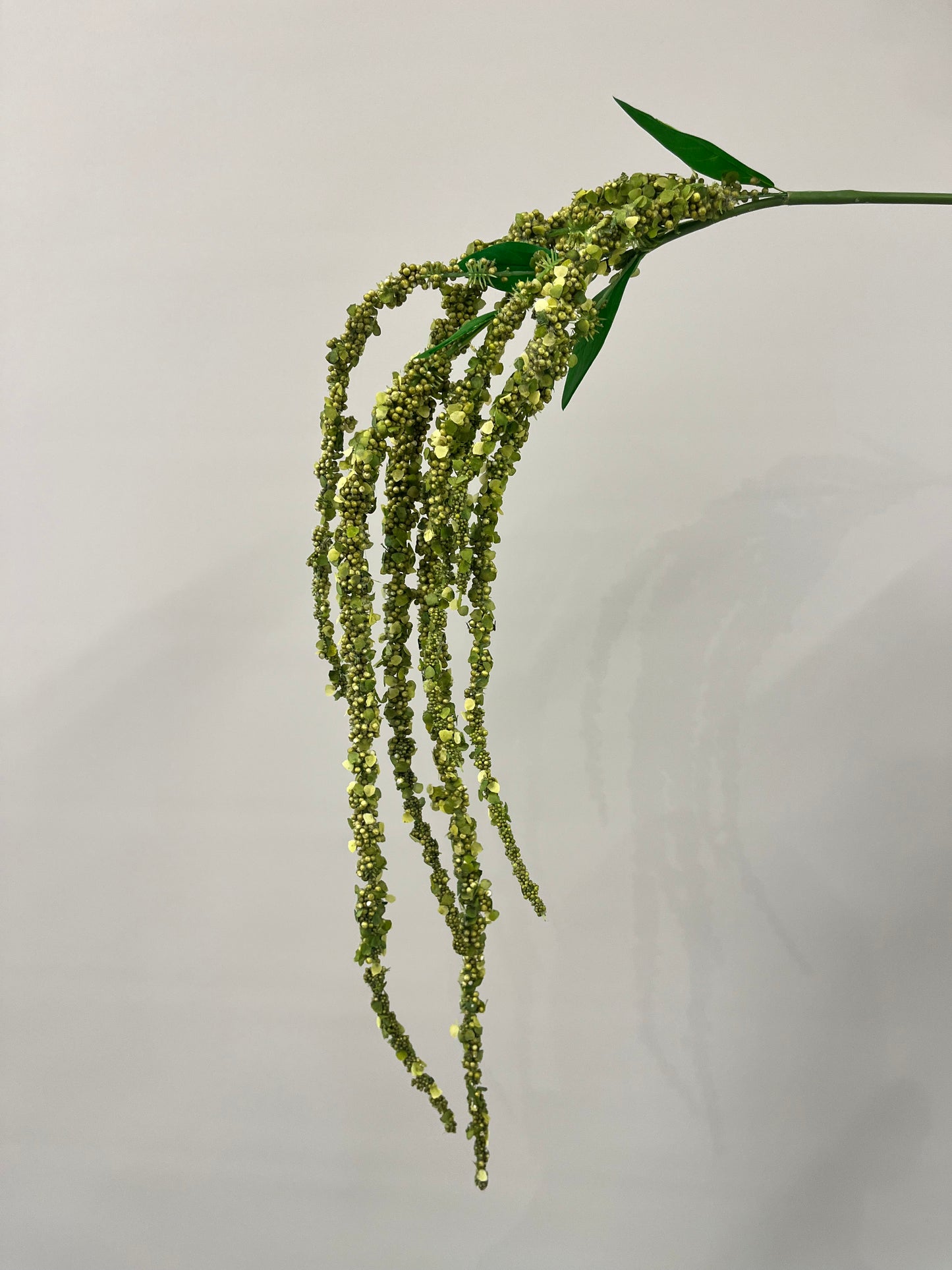 Green Hanging Amaranthus Single Stem  (Artificial flowers Faux Flowers)