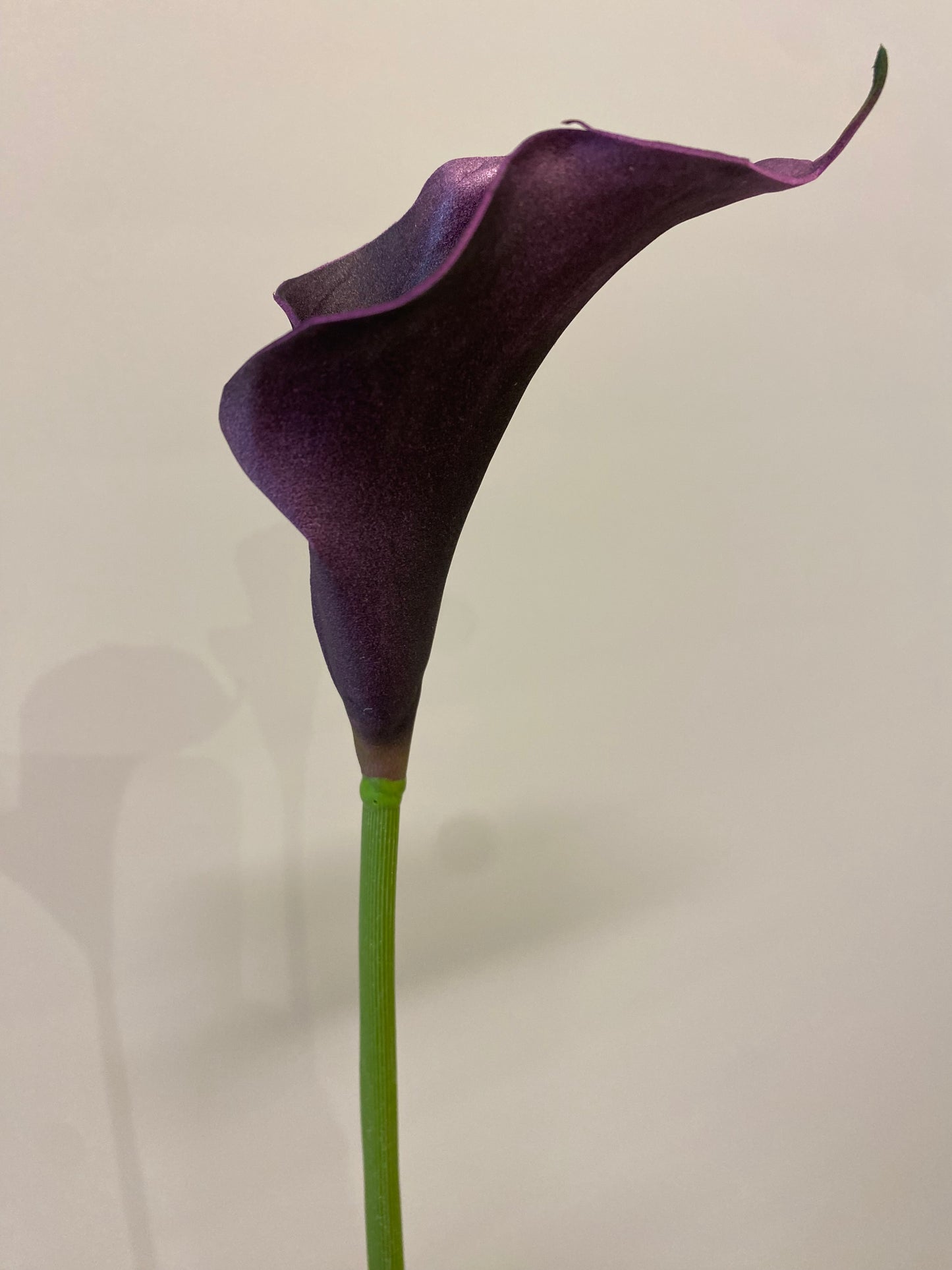 Real Touch Purple Calla Lily Single Stem Artificial Flowers Faux Flowers