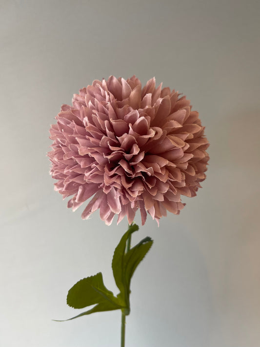 Blush Chrysanthemum Artificial Flower Single Stem