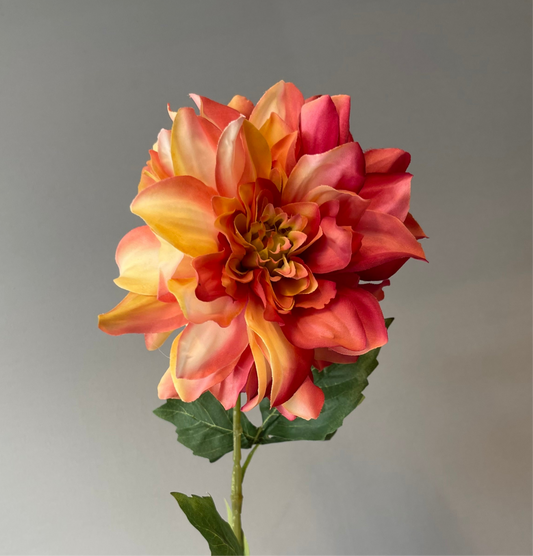 Rose Dahlia Single Stem  (Artificial flowers Faux Flowers)