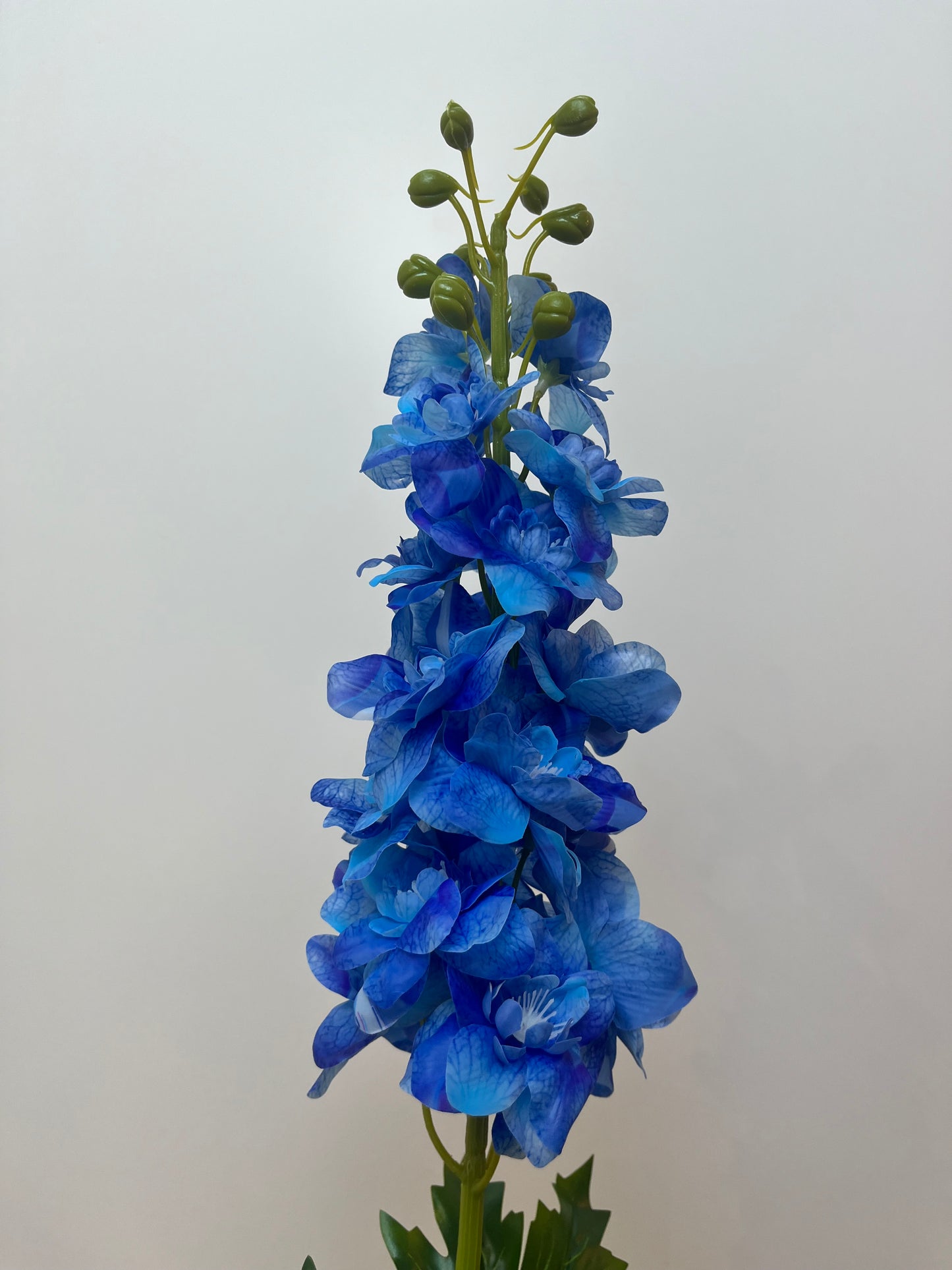 Real Touch Dark Blue Delphinium Single Stem Artificial Flowers Faux Flowers