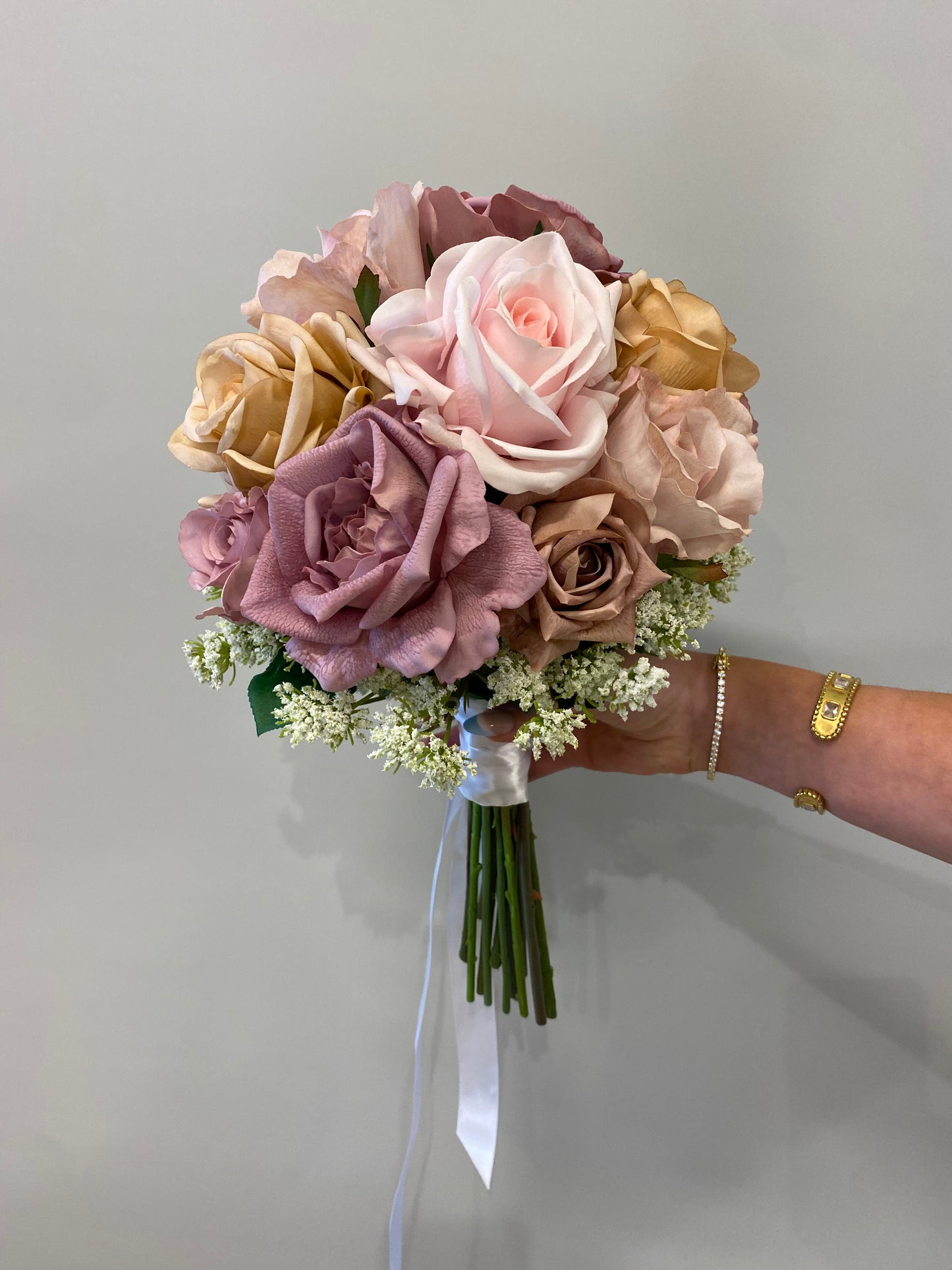 Catherine Phillips Traditional Dusty Tones Wedding Bouquet