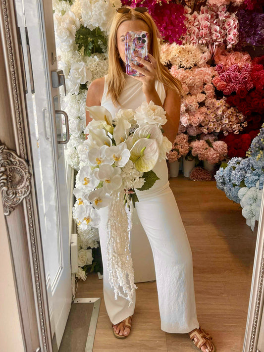 Catherine Phillips Michelle Bridal Wedding Bouquet Artificial Faux Flowers