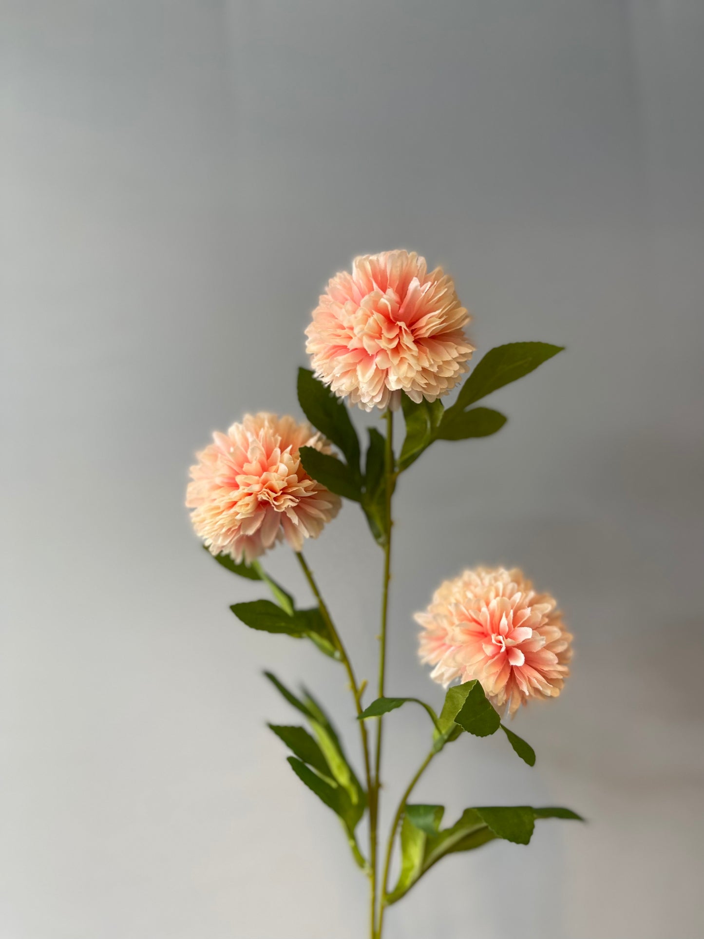 Light Pink Chrysanthemum Spray Single Stem Artificial Flower Faux Flower