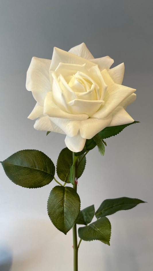 Real Touch White Tiarna Rose Artificial Flowers Faux Flowers