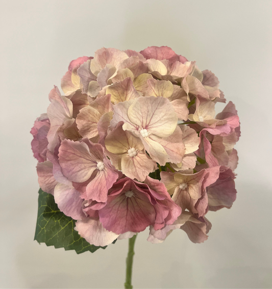 Light Pink Hydrangea Single Stem Artificial Flowers Faux Flowers