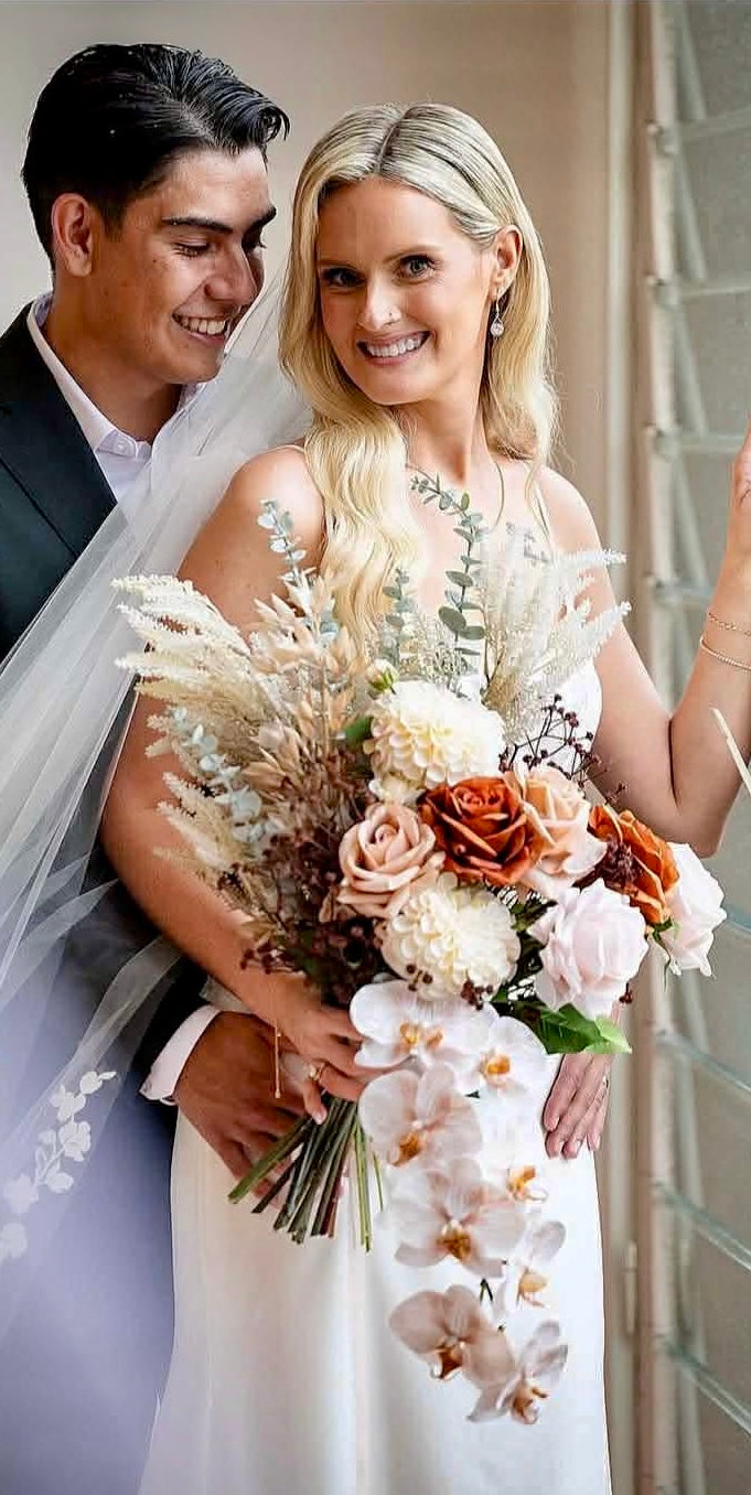 Catherine Phillips Caitlin Bridal Wedding Bouquet Artificial Faux Flowers