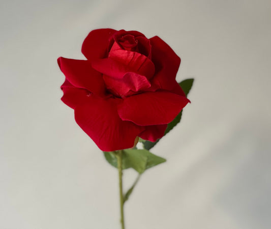 Mini Classic Red Velvet Rose Artificial Flower Faux Flower
