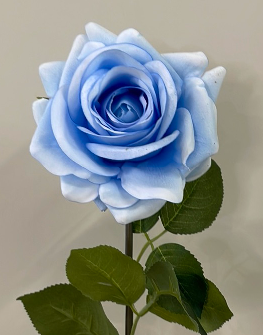 Real Touch Ice Blue Hannah Rose  Artificial Flowers Faux Flowers