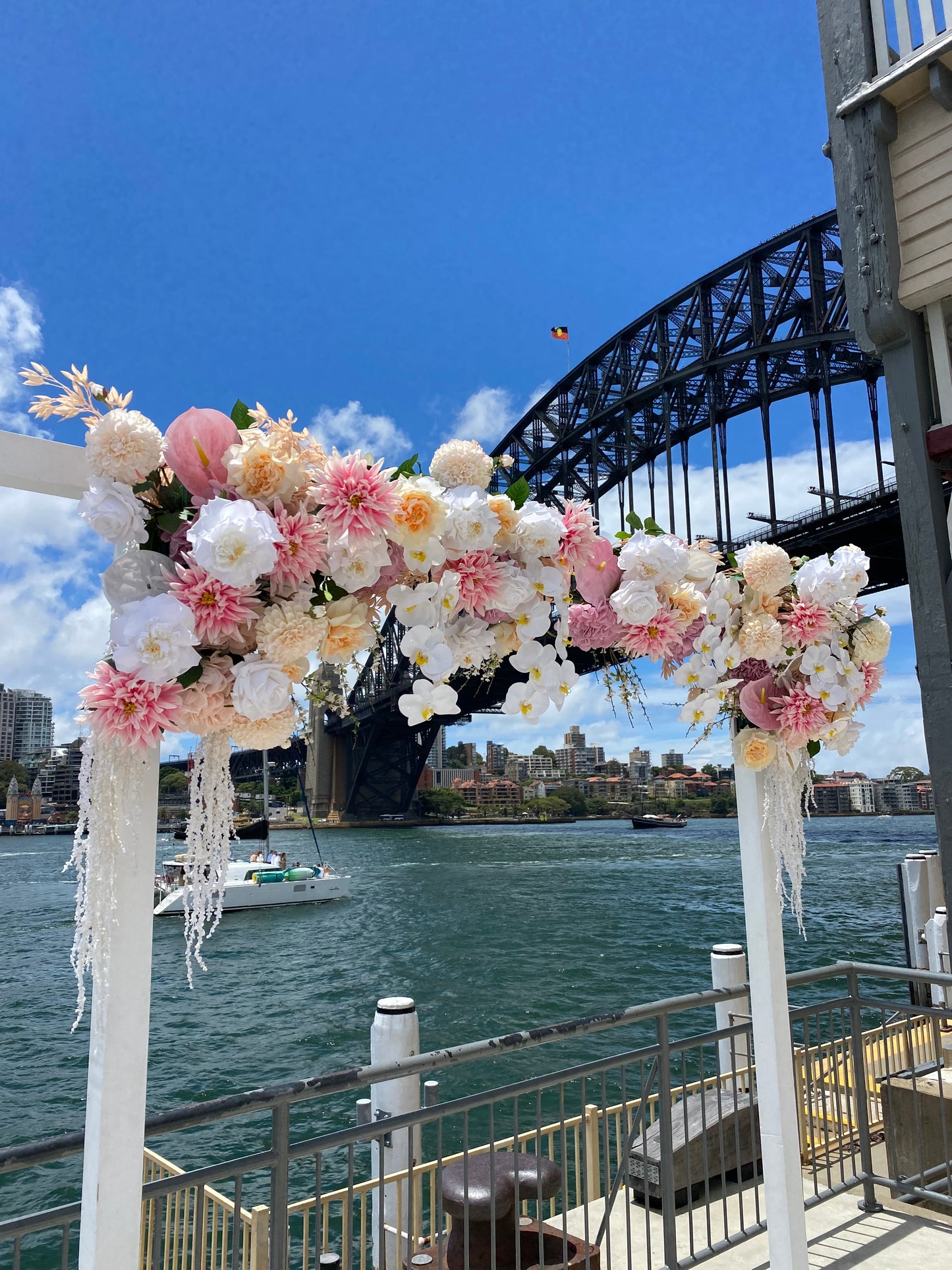 Wedding Arbour Piece Installation 120 flowers