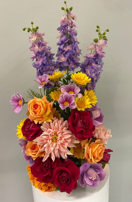 Sancia Welcome Sign Artificial Flowers Faux Flowers Arrangement