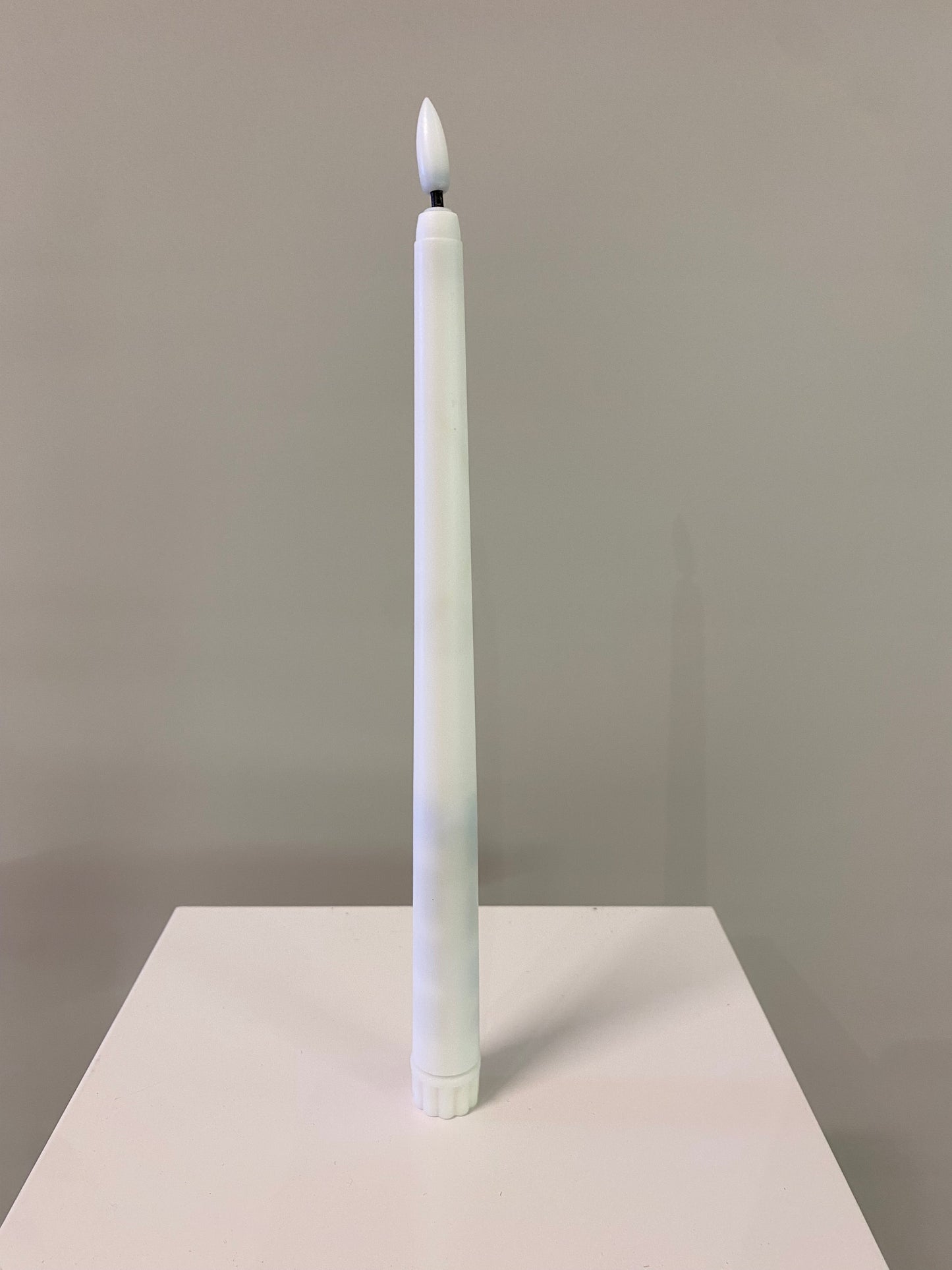 White Taper Led Candle 28cm x 2cm