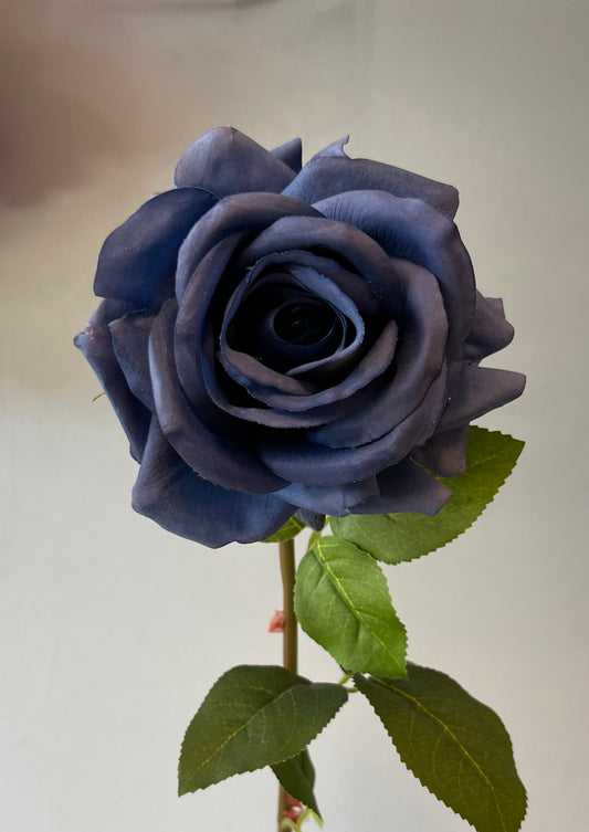 Real Touch Navy Blue Hannah Rose Artificial Flowers Faux Flowers