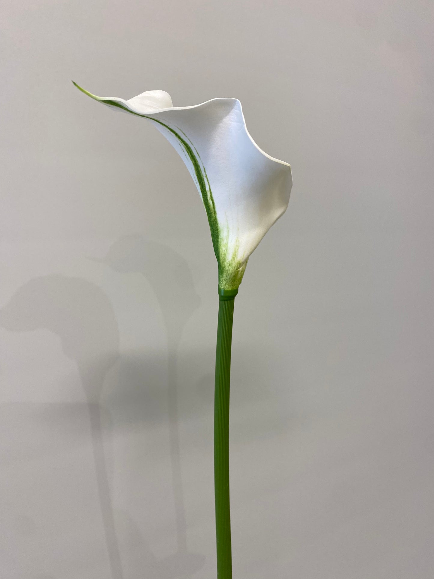 Real Touch Mini White Calla Lily Single Stem Artificial Faux Flowers