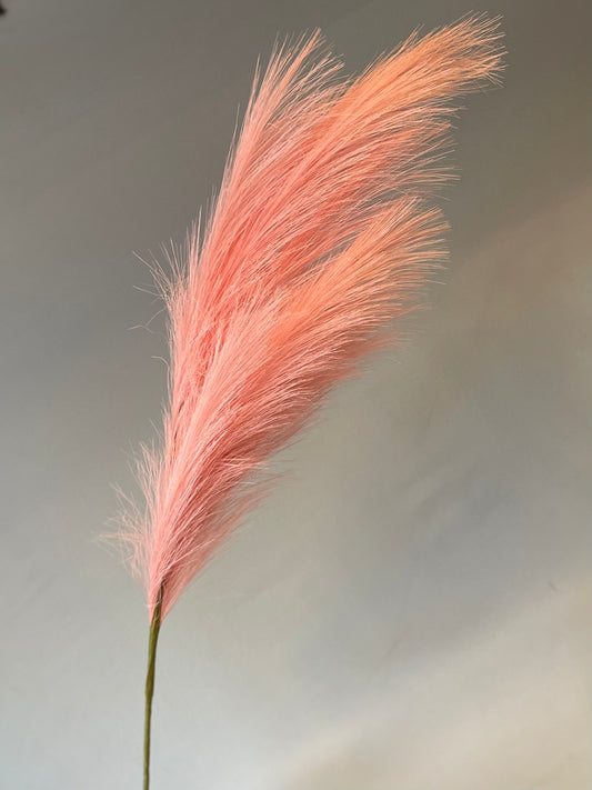Pink Pampas Single Stem Artificial Flowers Faux Flowers