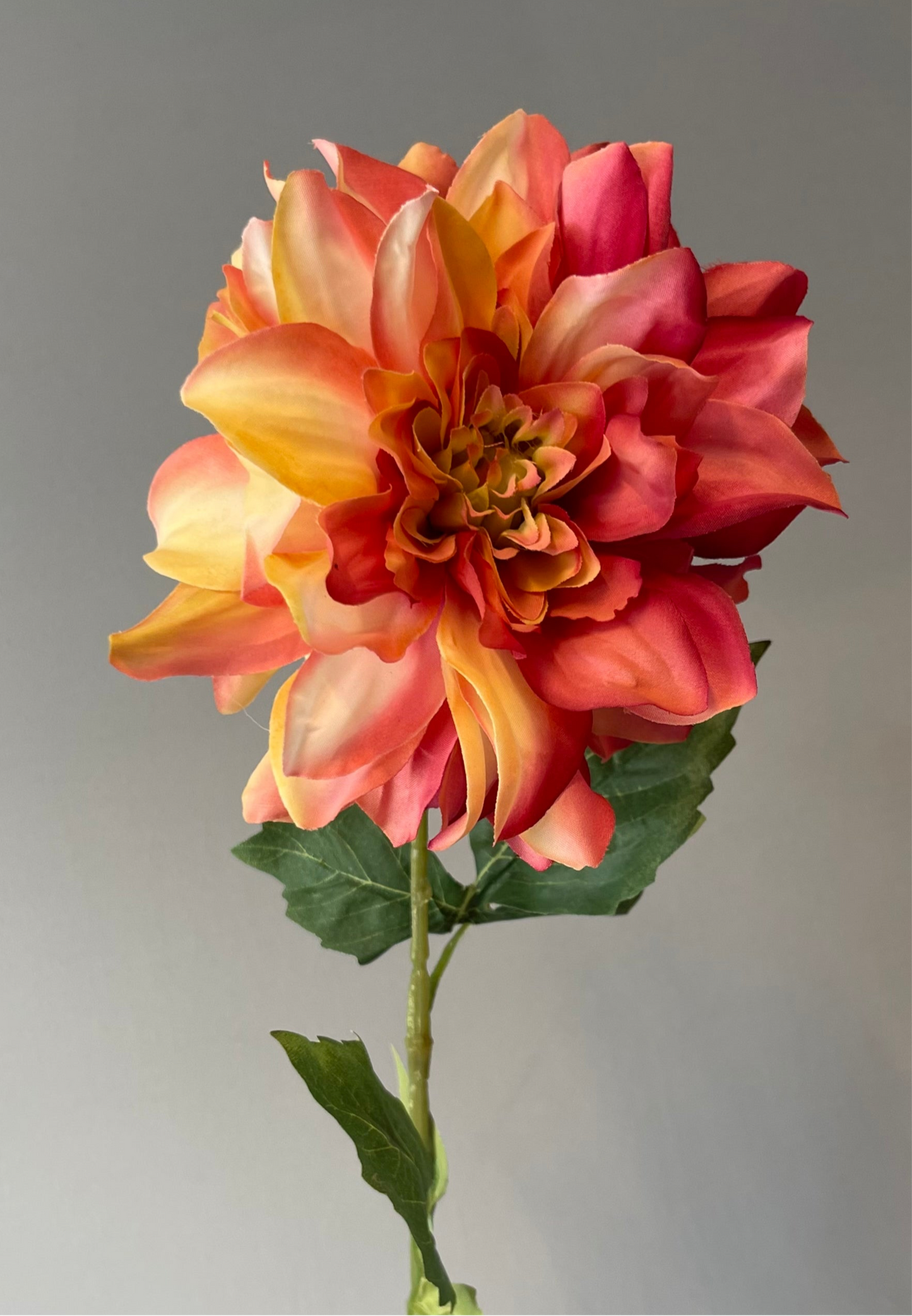 Rose Dahlia Single Stem  (Artificial flowers Faux Flowers)