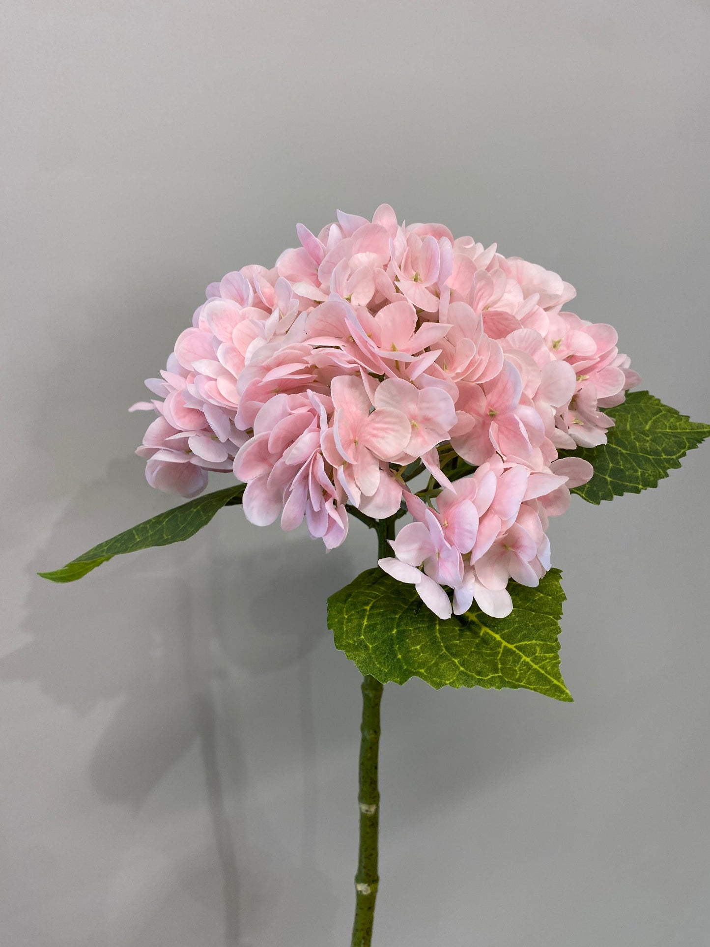 Real Touch Pink Hydrangea Single Stem Artificial Flower