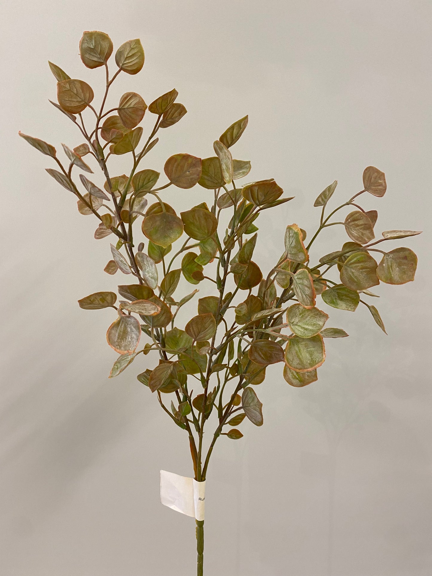 Rust Green Cordate Leaf Spray Artificial Flowers Faux Flowers