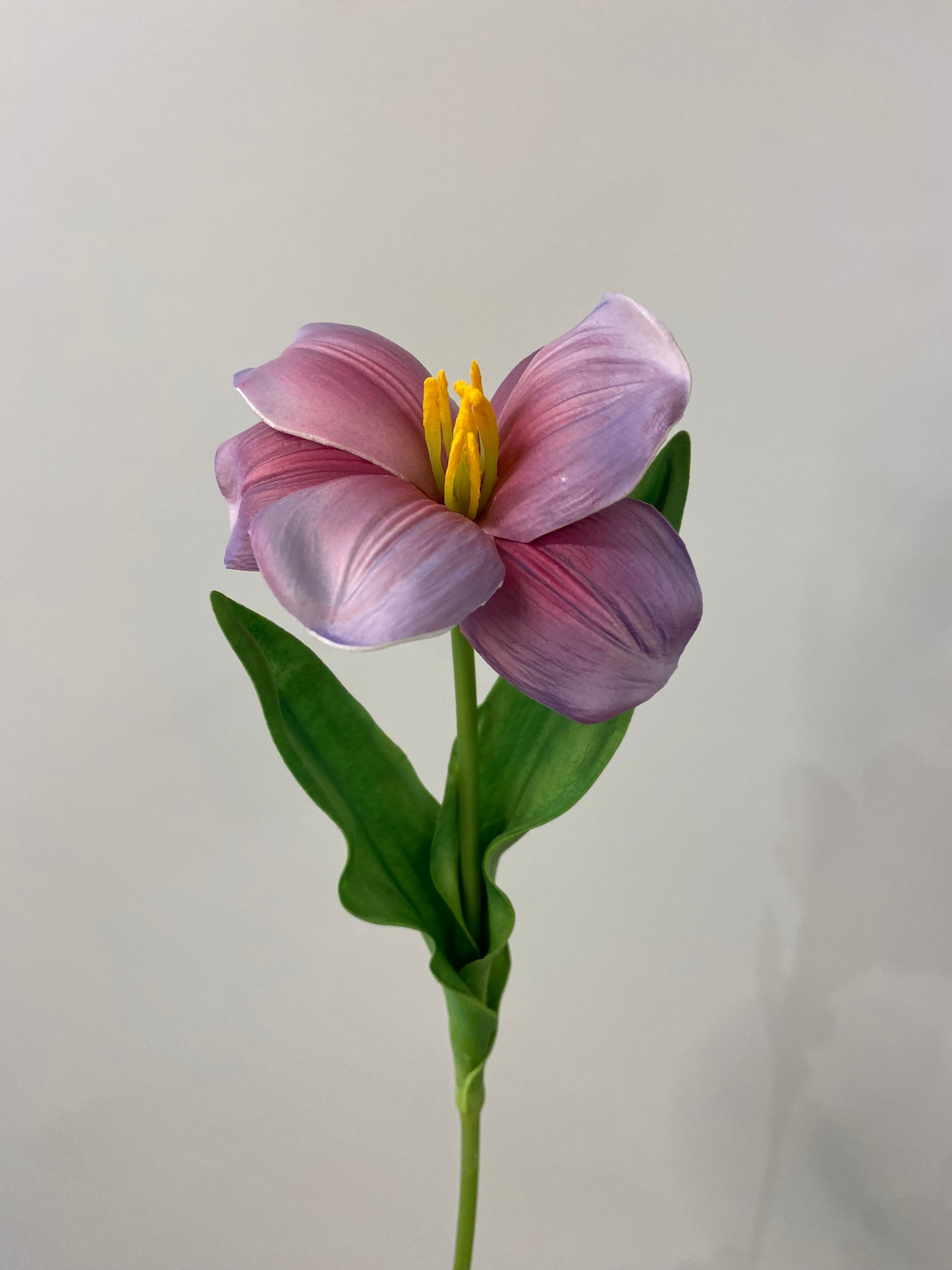Real Touch Dark Purple  Iris Single Stem Artificial Flowers