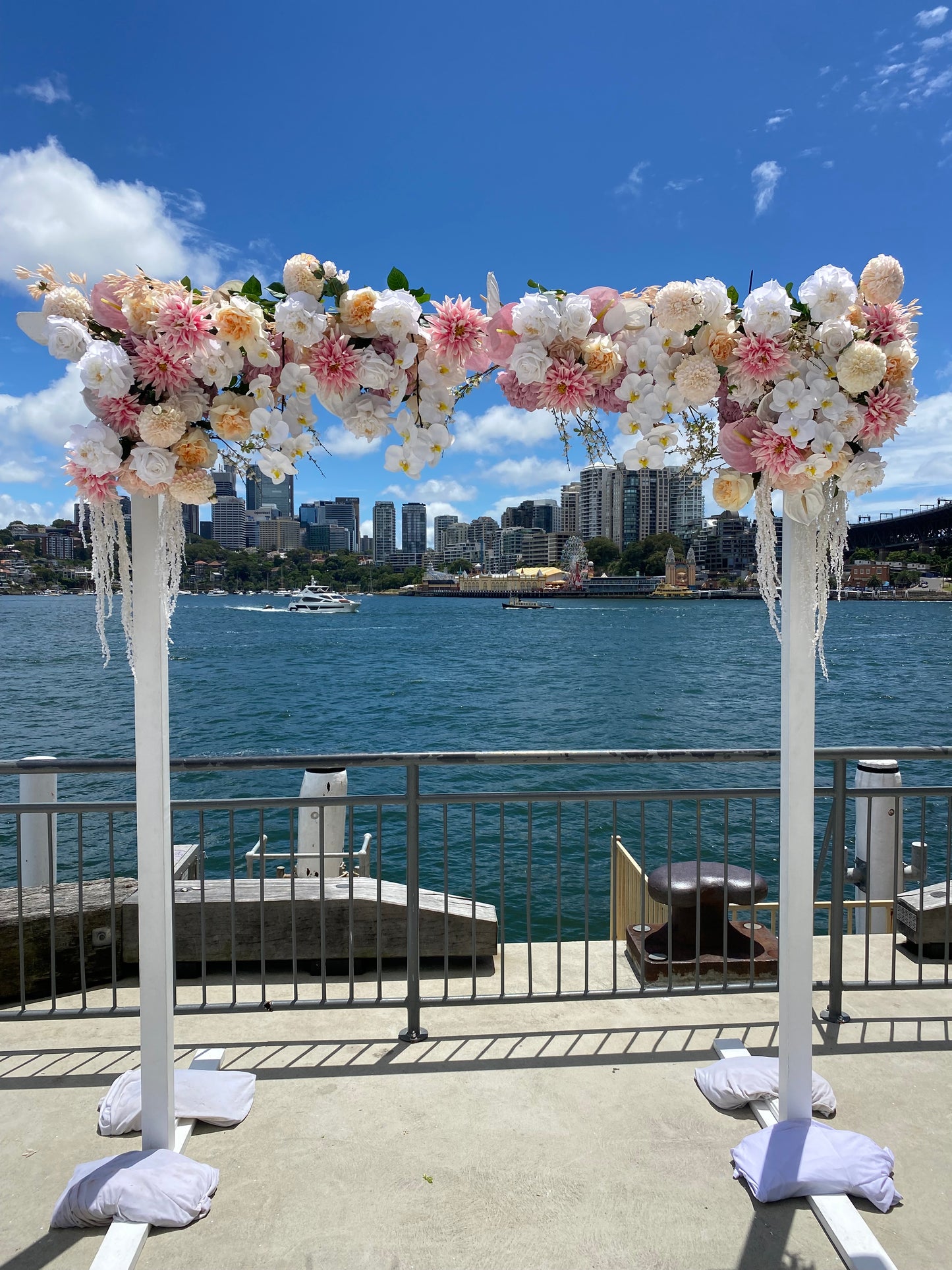 Wedding Arbour Piece Installation 120 flowers