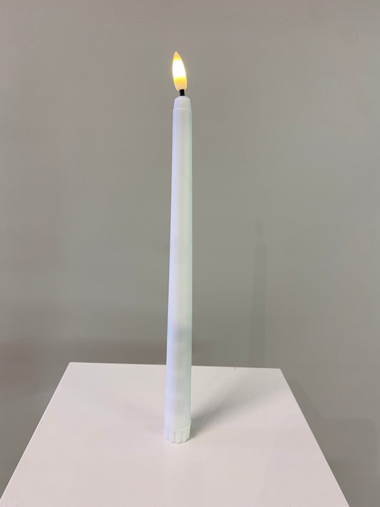 White Taper Led Candle 28cm x 2cm
