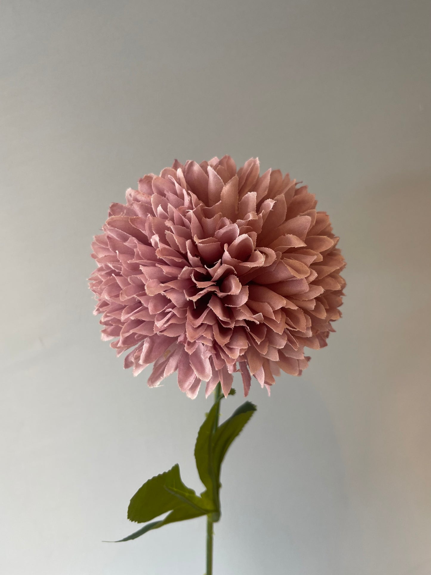 Blush Chrysanthemum Artificial Flower Single Stem