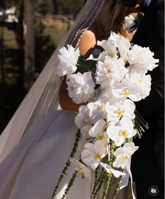 Catherine Phillips Tuscan Bridal Wedding Bouquet Artificial Faux Flowers