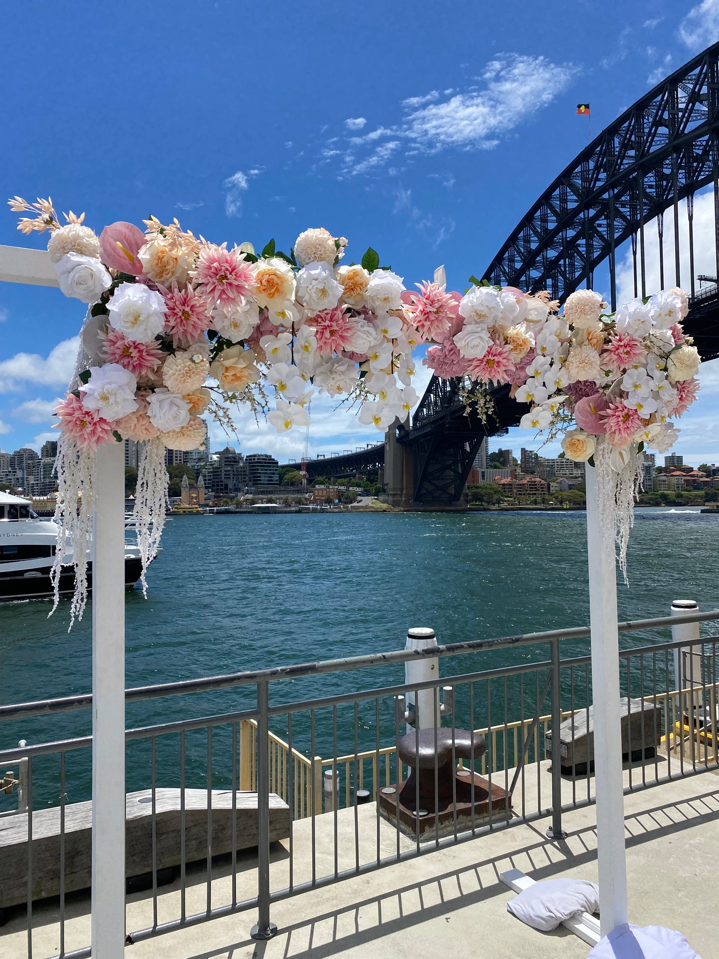 Wedding Arbour Piece Installation 120 flowers