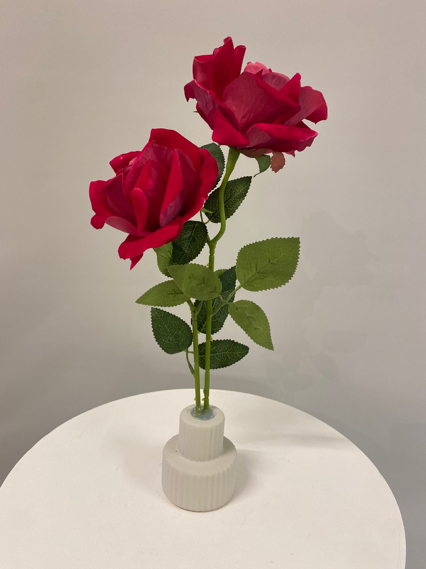 Red Rose wedding table bud vase