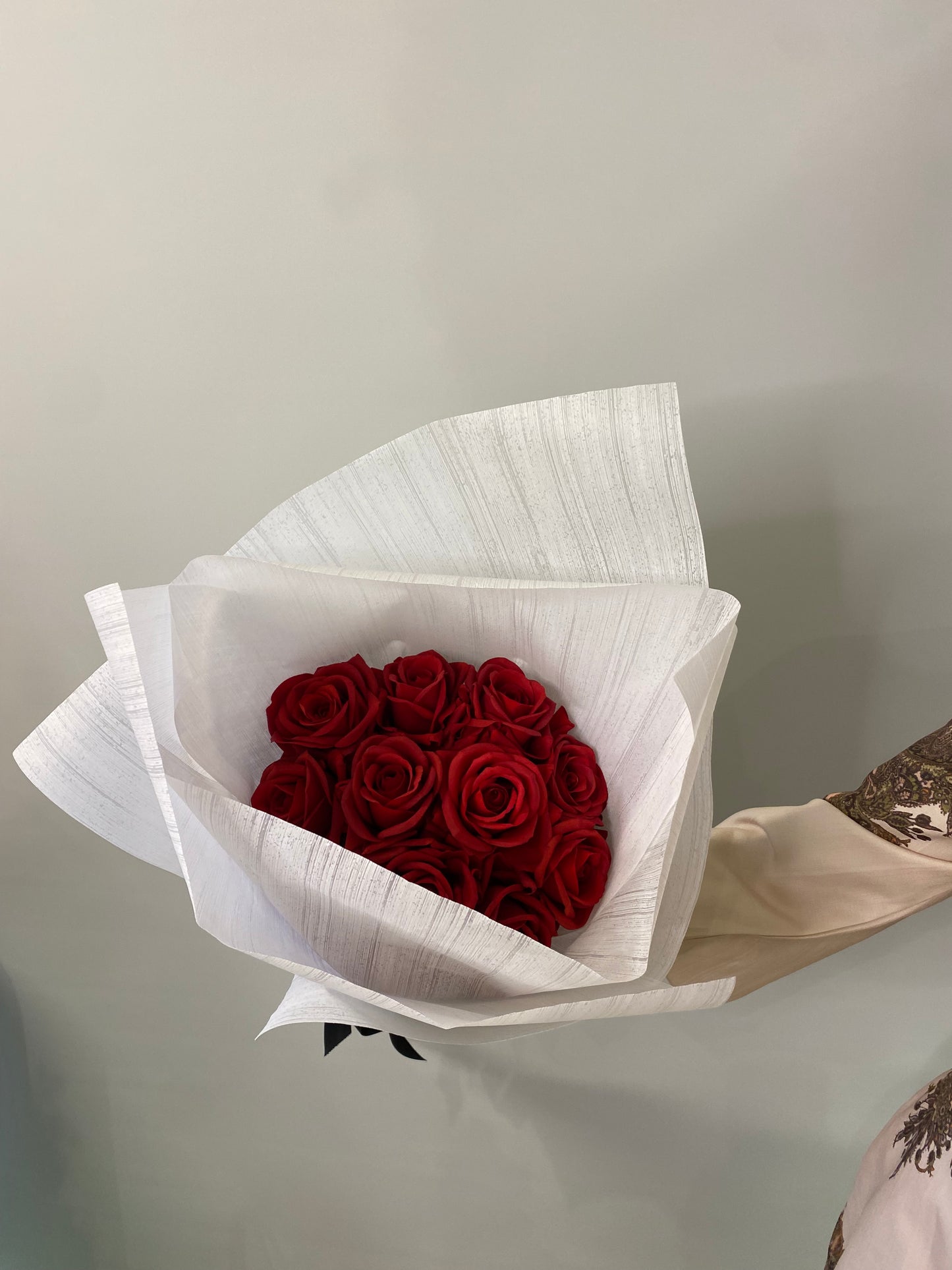 Valentine’s Day 12 Real Touch Long Stem Roses