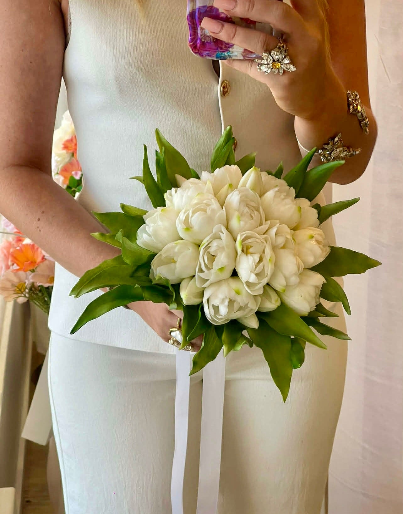 Catherine Phillips Diana Bridal Wedding Bouquet Artificial Faux Flowers