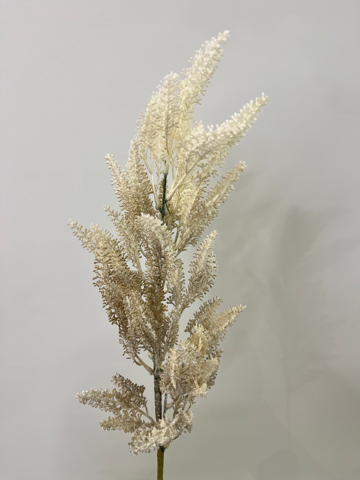 Coffee Dried Look Grass Spray Single Stem Artificial Flowers Faux Flowers